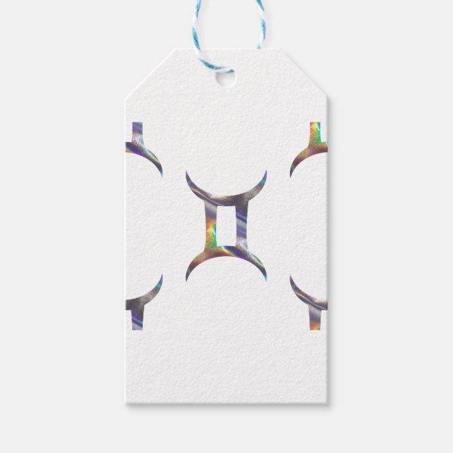 hologram Gemini Gift Tags (Front)