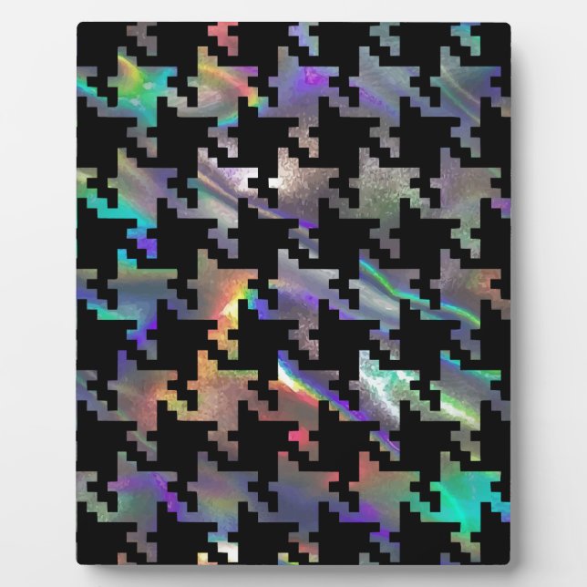 hologram houndstooth plaque (Front)