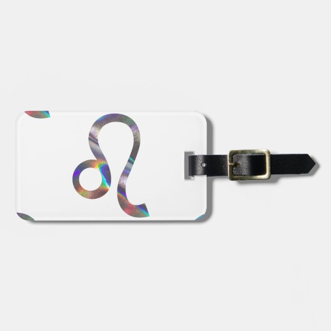 hologram Leo Luggage Tag (Front Horizontal)