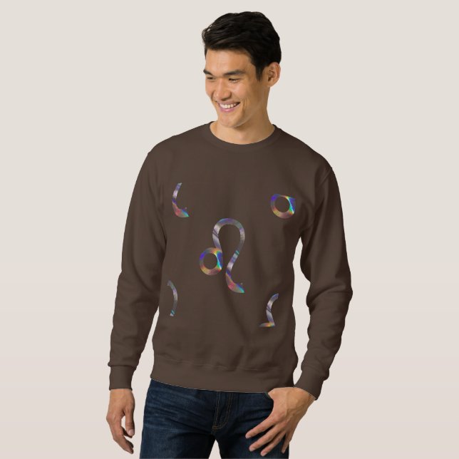 hologram leo mens sweatshirt (Front Full)