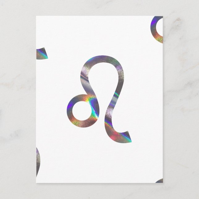 hologram Leo Postcard (Front)