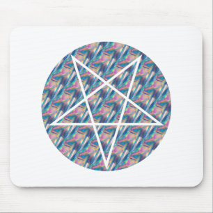 hologram pentagram mouse pad