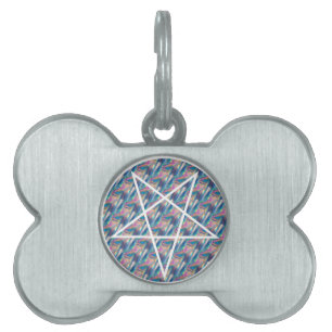 hologram pentagram pet tag