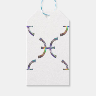 hologram Pisces Gift Tags