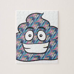 hologram poop emoji jigsaw puzzle