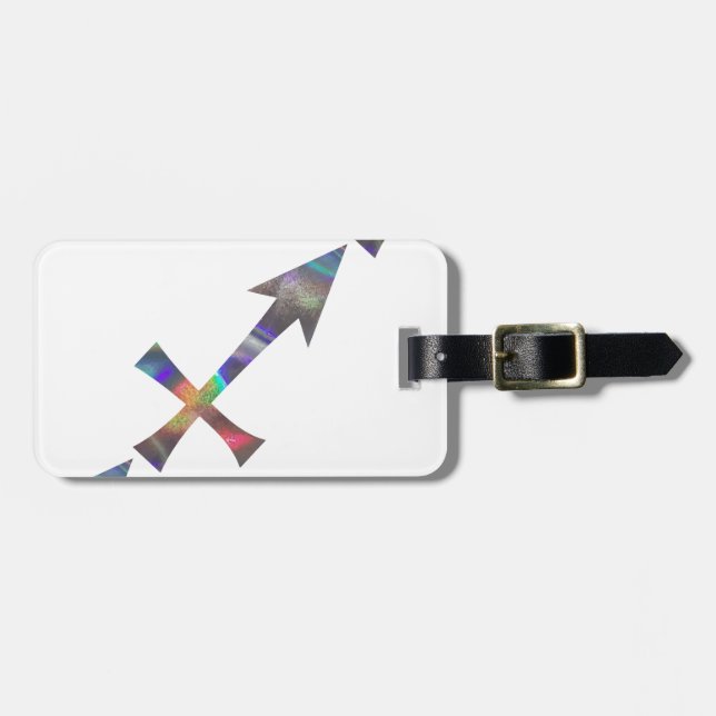 hologram Sagittarius Luggage Tag (Front Horizontal)