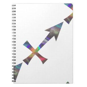 hologram Sagittarius Spiral Notebook