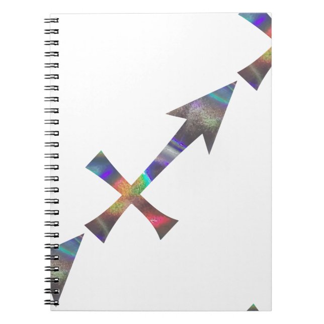 hologram Sagittarius Spiral Notebook (Front)