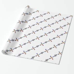 hologram Sagittarius Wrapping Paper