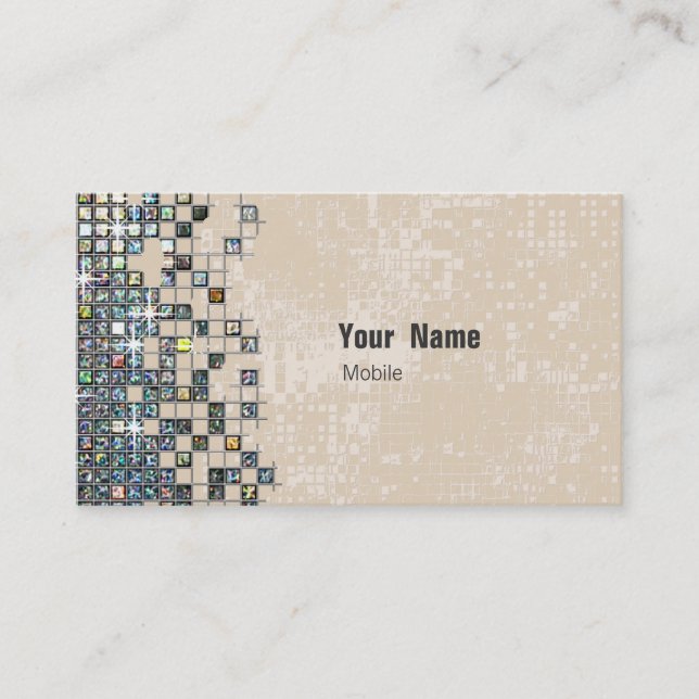 Hologram Sequin Business Card (Front)