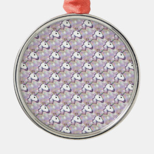 hologram unicorn emoji metal tree decoration