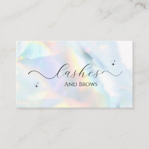 HOLOGRAPGHIC FOIL PASTEL COLOR RETRO TRENDY BUSINESS CARD