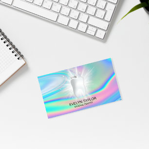Holograph Dentist Dental Clinic teeth Whitening  B Business Card