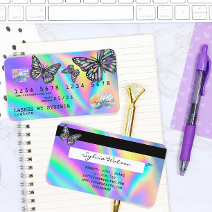 Holograph Modern Credit Card Monarch Butterfly