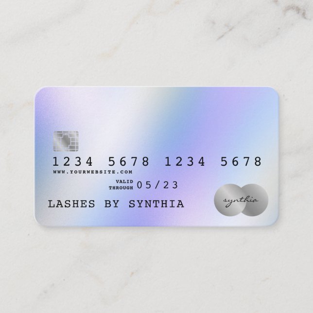 Holograph Modern Credit Card Style (Front)