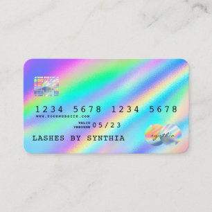 Holograph Modern Credit Card Style