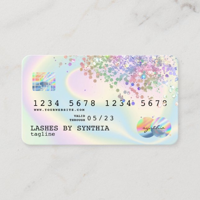 Holograph  Modern Credit Card Style (Front)