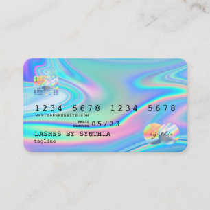 Holograph Modern Credit Card Style Add Logo