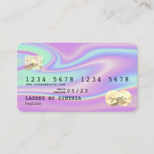 Holograph  Modern Credit Card Style Add Logo