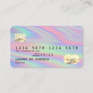 Holograph Modern Credit Card Style Add Logo