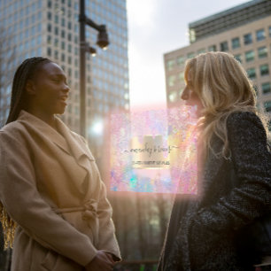 Holograph Shop Drips Makeup Artist QR Code Business Card