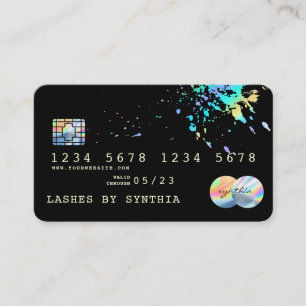 Holograph  Splash Modern Credit Card