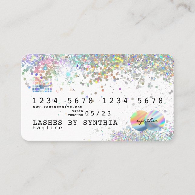 Holograph Unicorn Credit Card (Front)