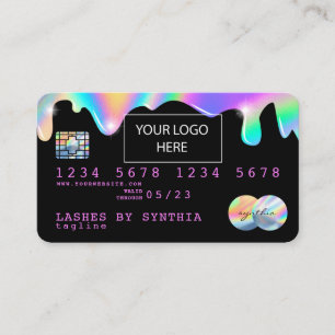 Holograph Unicorn Credit Card add your logo