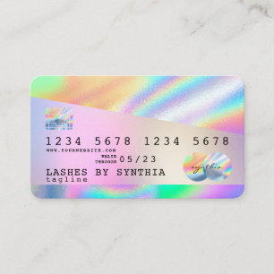Holograph Unicorn Dripp Credit Card