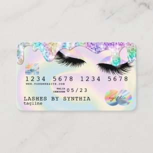 Holograph Unicorn Modern Credit Card Lashes