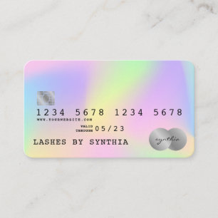 Holograph Unicorn Modern Credit Card Style