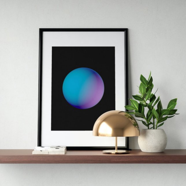 Holographic 80s Modern Futuristic Art Poster (Creator Uploaded)