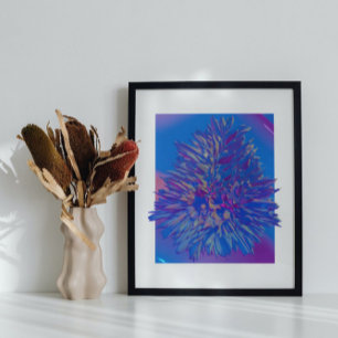 Holographic 80s Modern Futuristic Art Poster