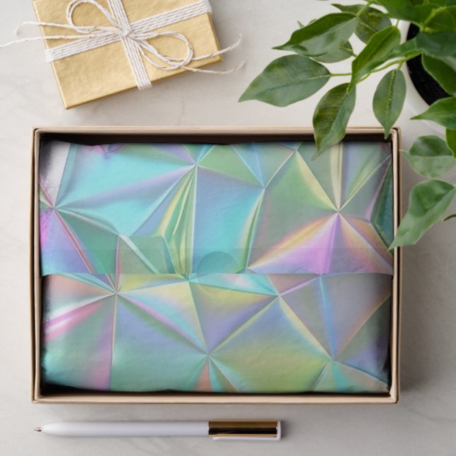 Holographic Abstract Pattern Tissue Paper (Gift)