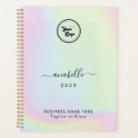 Holographic Add Name Year Custom Business Logo Planner<br><div class="desc">This elegant planner would be great for your business/promotional needs. Easily add your own details by clicking on the "personalise" option.</div>