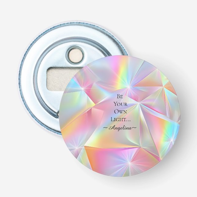 Holographic Aesthetic Bottle Opener (Front)
