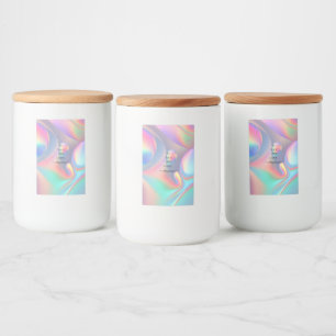 Holographic Aesthetic Food Label