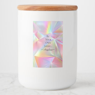 Holographic Aesthetic Food Label