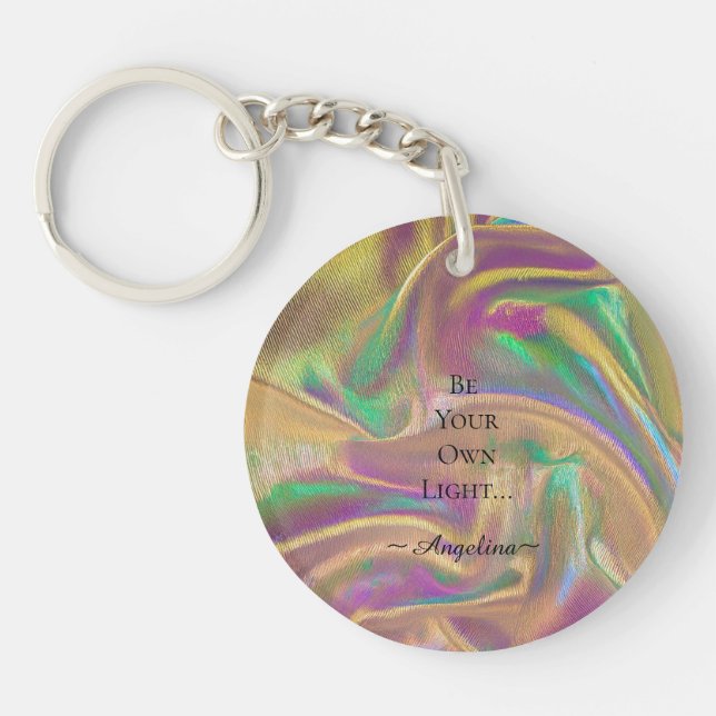 Holographic Aesthetic Key Ring (Front)