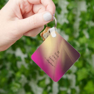 Holographic Aesthetic Key Ring