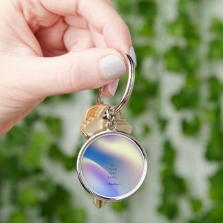 Holographic Aesthetic Key Ring