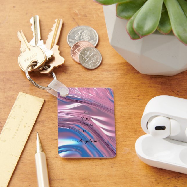 Holographic Aesthetic Key Ring (Desk)