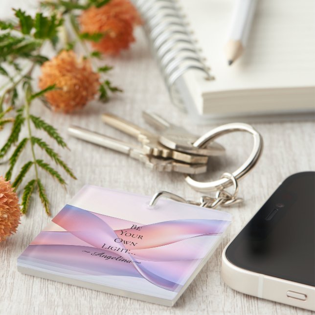 Holographic Aesthetic Key Ring (Front Right)