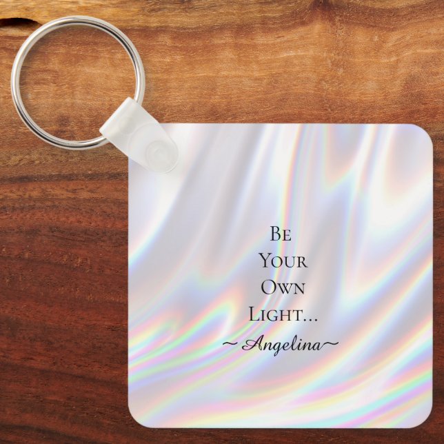 Holographic Aesthetic Key Ring (Front)