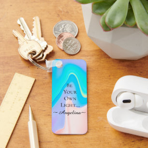 Holographic Aesthetic Key Ring