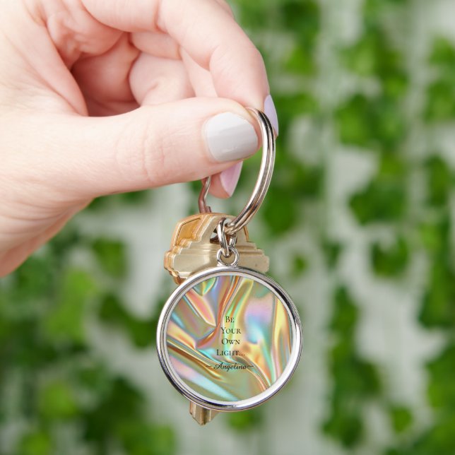 Holographic Aesthetic Key Ring (Hand)