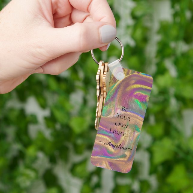 Holographic Aesthetic Key Ring (Hand)