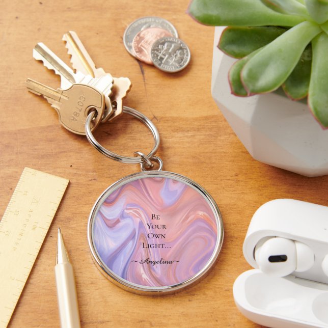 Holographic Aesthetic Key Ring (Desk)