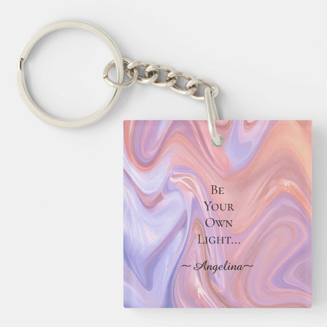 Holographic Aesthetic Key Ring (Front)