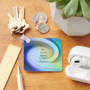 Holographic Aesthetic Key Ring